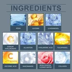 Tonique réparateur hydratant au collagène personnalisé 237 ml, adapté aux peaux sèches et sensibles, utilisation quotidienne matin et soir - Product Image 2