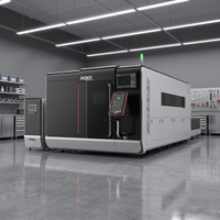 Machine de découpe laser à fibre entièrement fermée 3015S, équipement de découpe CNC pour métaux, rail HIWIN pour la fabrication de tôles métalliques