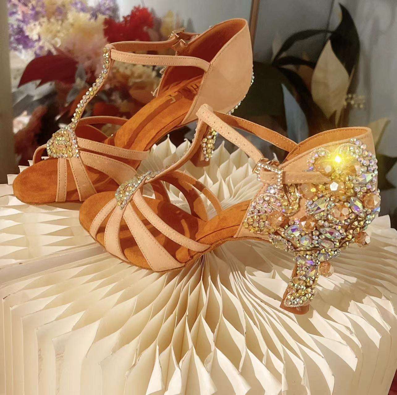 Semelle en daim Talon de 5,5 cm