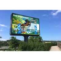 Büyük ekran ticari elektronik reklam Led duvar görüntüler panel ekran led p5 açık ekran benzin istasyonu billboard