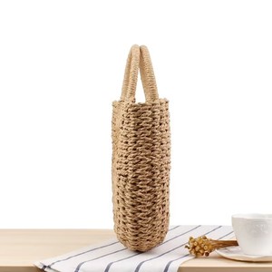 <span class=keywords><strong>Sac</strong></span> en papier tissé en <span class=keywords><strong>paille</strong></span>, seau <span class=keywords><strong>rond</strong></span> <span class=keywords><strong>de</strong></span> Style rétro, <span class=keywords><strong>sac</strong></span> fourre-tout tissé à la main recyclé, nouvelle tendance - Product Image 3