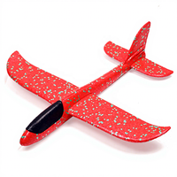 Avion en mousse lumineux de 49 cm, modèle d'avion portatif, planeur pour enfants, jouet volant à propulsion manuelle, cadeau de festival