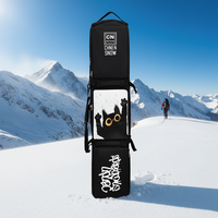 Sac de ski en gros avec roulettes, grande capacité, séparation humide/sec, imperméable, pour équipement de ski et snowboard, pour skis simples et doubles