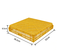 Accessoire professionnel d'incubation avicole : Panier d'éclosion jaune détachable avec conception amovible à tirer