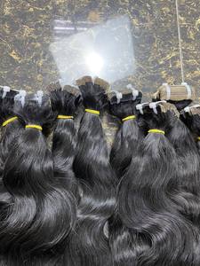 Extensiones de Cabello Humano Natural con Ondas Naturales Super Doblemente Tramado, 100% Virgen, Cabello Natural Crudo, Cutícula Alineada, Cabello Vietnamita - Product Image 4