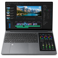 Nouveau bureau ordinateur portable professionnel 15.6 pouces 7 pouces Double moniteur Intel N95 12th Gen RGB clavier rétro-éclairé double écran 256GB SSD IPS
