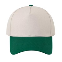 Cappellino da Baseball Sportivo Unisex Bicolore di Alta Qualità con Logo Ricamato 3D Personalizzato a 5 Pannelli