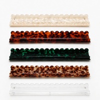 Ensemble de 4 supports magnétiques en acrylique pour Mahjong, 20 pouces, bords ondulés, fond plat, supports pour tuiles de Mahjong américain
