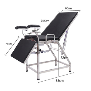 Tempat Tidur Pemeriksaan Ginekologi Medis dari Baja Tahan Karat Berkualitas Tinggi dengan Sandaran yang Dapat Disesuaikan Posisi Trendelenburg untuk Rumah Sakit. - Product Image 3