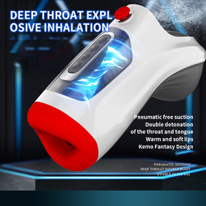 Negozio <span class=keywords><strong>di</strong></span> Sex Toys: Coppa per <span class=keywords><strong>Sesso</strong></span> Orale a Super Aspirazione per Uomini con Vibratore Ritardante e Masturbatore che Simula il Passaggio della Gola - Product Image 3