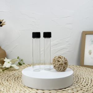 Tube de verre personnalisé de qualité colorée transparente résistant aux enfants par galvanoplastie OEM Tube de verre laminé avec capuchon CR - Product Image 3