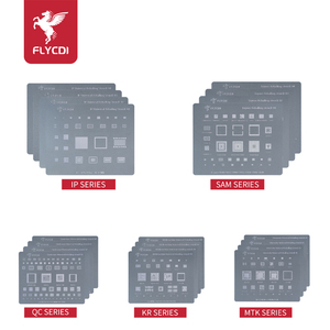 Flycdi sưởi ấm trực tiếp reballing BGA <span class=keywords><strong>stencils</strong></span> cho Kirin phổ reballing Stencil rework trạm hoàn chỉnh mô hình - Product Image 5