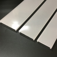 Diffuseur de lumière LED en extrusion plastique personnalisé, fabriqué en polycarbonate PC satiné givré, largeur 35, 50, 75 mm