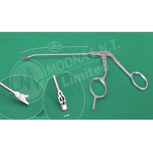 Pinces à punch artroscopiques 4 mm en acier inoxydable à tête courbée à droite, instruments chirurgicaux réutilisables avec poignée confortable - Product Image 5