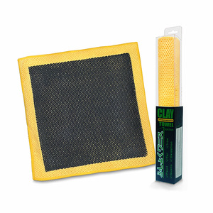 Toalla de microfibra WarWolf para limpieza de coches, malla amarilla, 50 unidades, para detallado y eliminación de barro - Product Image 2