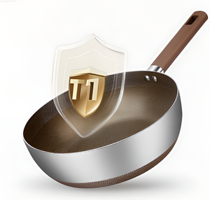 Chảo rán sâu chống dính bằng thép không gỉ phủ lớp titan dày 7 lớp, bán chạy năm 2025, kèm nắp kính phẳng dành cho nhà bếp - Product Image 5