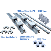 Kit de rail linéaire CNC robuste avec rail rond SBR et axe optique pour fraisage industriel et surfaçage de précision