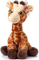 Peluche girafe adorable pour fille, avec yeux scintillants et cils longs, cadeau personnalisé ODM OEM