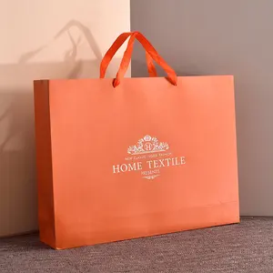 Custom Branded Store Printed Kraft Paper Bags With Your Own Logo Cardboard Shopping Paper Bag Gift Bags