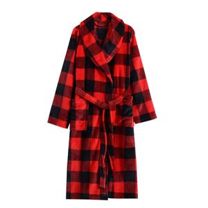 Unisex Soft Customizable Flannel Fleece Bathrobe Long Winter Sleepwear for Men Women Spa Bath <strong>Hooded</strong> <strong>Robe</strong> - Product Image 5