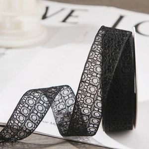 Ruban en dentelle tissée élégant et personnalisable de 4 cm, creux, à haute ténacité et lavable, pour projets de couture de vêtements, rouleau de 10 yards - Product Image 5