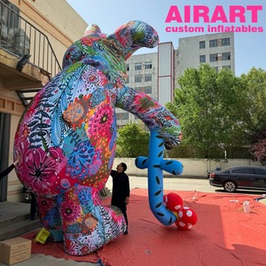 <span class=keywords><strong>Lapin</strong></span> gonflable coloré publicitaire pour les décorations <span class=keywords><strong>de</strong></span> Pâques des toits <span class=keywords><strong>de</strong></span> centres commerciaux et <span class=keywords><strong>de</strong></span> bâtiments - Product Image 4
