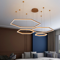 Lampu Gantung LED Ruang Makan Model Cincin Sederhana Modern Gaya Nordik, Laris Terjual