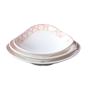 Platos Irregulares para Platos Fríos con Soporte, Diseño Floral, Platos de Melamina para Servir, para Uso en Hoteles y Restaurantes - Product Image 5