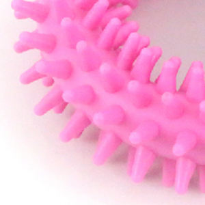 Juguete Masticable Interactivo para Perros, Anillo de Goma de 10 cm con Diseño Simple para Limpieza de Dientes, Fácil de Limpiar - Product Image 2