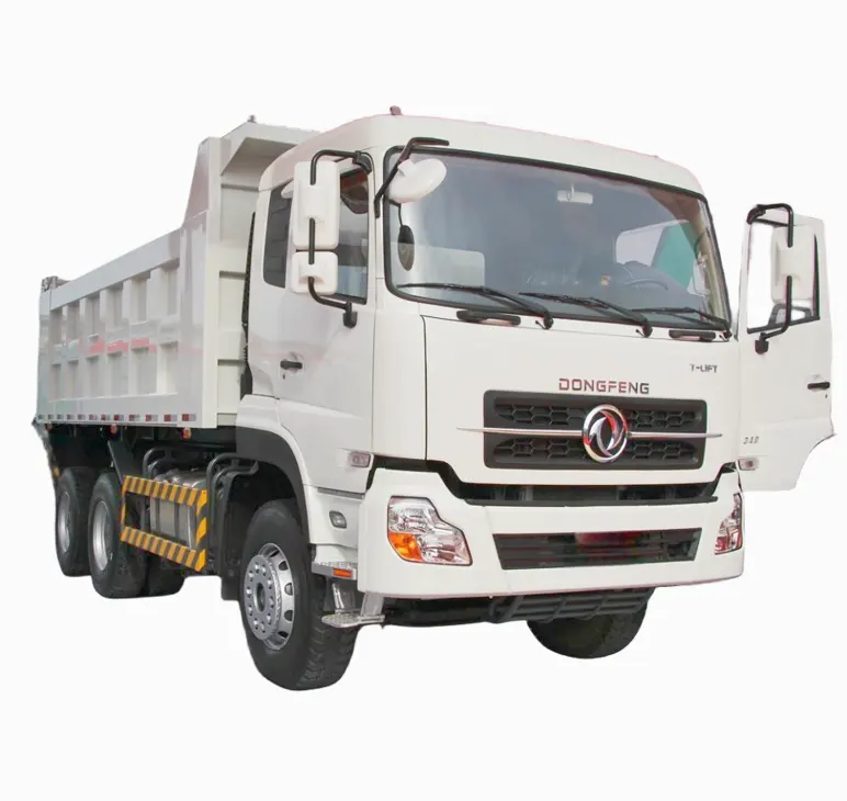 Cina dong feng 6X4 truk sampah truk konstruksi berat 10 roda pembuang