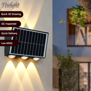 Lampada Solare <span class=keywords><strong>da</strong></span> Parete Stile Nordico, <span class=keywords><strong>Applique</strong></span> Luminosa Su/Giù, Impermeabile IP65, Decorativa, Personalizzabile, Controllata QC - Product Image 1