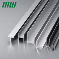Profilés en U en aluminium 6063 pour éclairage LED encastré avec service de découpe pour éclairage de meubles