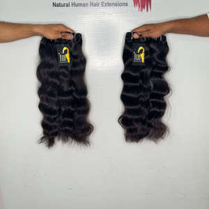 Extensiones de cabello virgen sin procesar de templos indios, paquetes de cabello humano rubio brasileño 613 al por mayor con cierre HD - Product Image 1