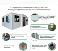 Maison préfabriquée en conteneur personnalisable de 20 pieds/40 pieds, modulaire, prête à vivre, petite maison mobile de 2 à 5 chambres, solution écologique