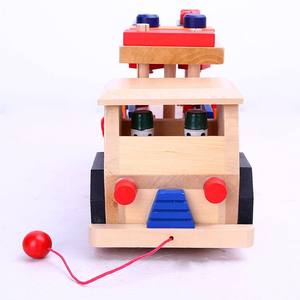 Fourniture de puzzle en bois pour enfants-Assemblage de voiture à écrou pour enlever le jouet - Product Image 2