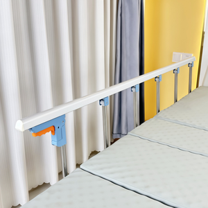 Letto Ospedaliero Pieghevole Manuale per Pazienti Anziani con Letto per Assistenza Domiciliare e Barella con Protezione in Acciaio Inossidabile - Product Image 5