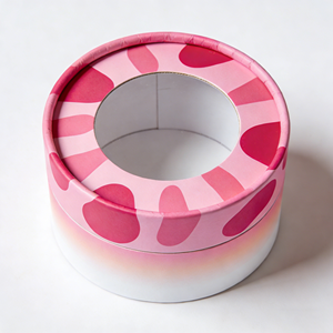 Boîte cylindrique en carton haut de gamme avec couvercle en acrylique personnalisé pour emballage de cadeaux, tube en carton premium pour coffrets cadeaux de luxe - Product Image 2