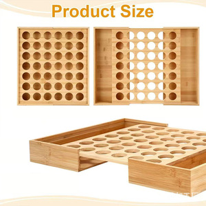 Caja de Almacenamiento Extensible de Madera para Cápsulas de Café, Organizador de Bolsitas de Té y Sobres de Azúcar, Estante de Exhibición para Condimentos - Product Image 2