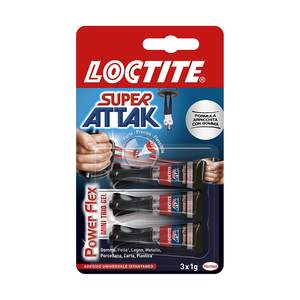 LOCTITE SUPER ATTAK POWER GEL MINI DOSES 3 TUBES DE 1g - Product Image 1