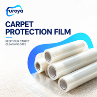 Film de protection pour tapis, rouleau de protection en PE souple brillant 500 mm x 300 m, approvisionnement en gros pour les entreprises de construction et les revendeurs de revêtements de sol