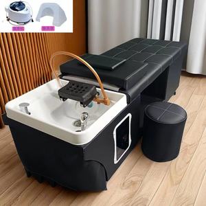 Mesa de Lavado de Cabello de Alta Gama para Salón de Belleza, Silla de Tratamiento de Spa, Equipo de Belleza, Cama para Champú - Product Image 5