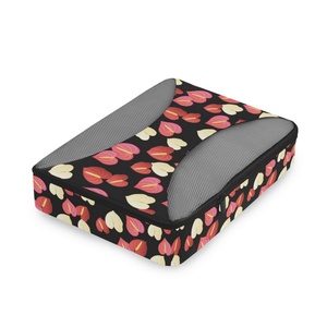 Hawaiian Anthurium Customized Polyester Zipper Compression Luggage Handhold <b>Packing</b> Cubes Portable Travel Duffle Bag Storage - Product Image 2