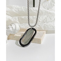 Collares de Acero Inoxidable al por Mayor de Alta Calidad con Grabado, para Mujer, Casuales/Deportivos, Regalo para el Día de la Madre o Aniversario, Joyería en Blanco