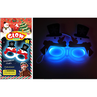 Ensemble de lunettes lumineuses fantaisie, bracelet et collier lumineux pour Halloween et Noël