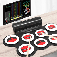 Instrument de musique Percussion Usb Midi Set Electronic Rolling Pads Professional Custom Bass Stick Drum