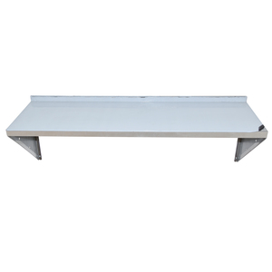 Étagère murale en acier inoxydable, robuste, pour <span class=keywords><strong>restaurant</strong></span>, bar, café et organisation de la cuisine à domicile, ensemble d'étagères de rangement murales et d'affichage - Product Image 4