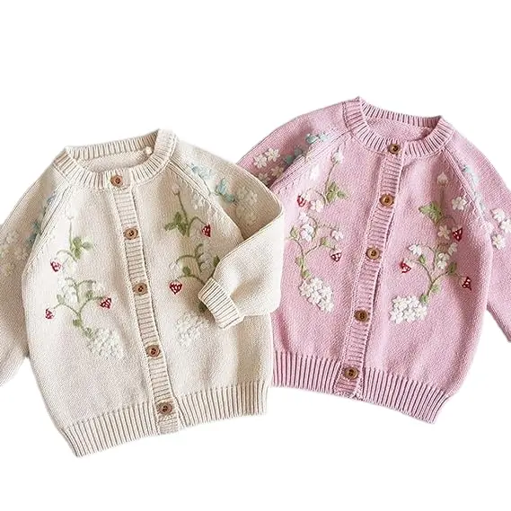 Kleinkind Outwear Mantel für Herbst Frühling 6M-4T Infant Baby Girls Strick Cardigan Sweater