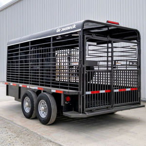 Affordable Livestock Transport <b>Trailer</b> Hot Sale Utility Cattle and Sheep <b>Trailer</b> with Strong Chassis Livestock <b>Trailer</b> For Sale - Product Image 1