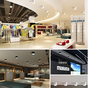 Luz LED abierta montada hacia abajo, centro comercial circular, sala de exposiciones, tienda de ropa, parte superior de succión sin agujero, línea colgante, luz negra hacia abajo - Product Image 6