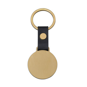Nhà máy tùy chỉnh thép không gỉ <span class=keywords><strong>Keychain</strong></span> công ty Logo trống Laser khắc Kim Loại tròn PU <span class=keywords><strong>Keychain</strong></span> trong hình dạng khác nhau - Product Image 6